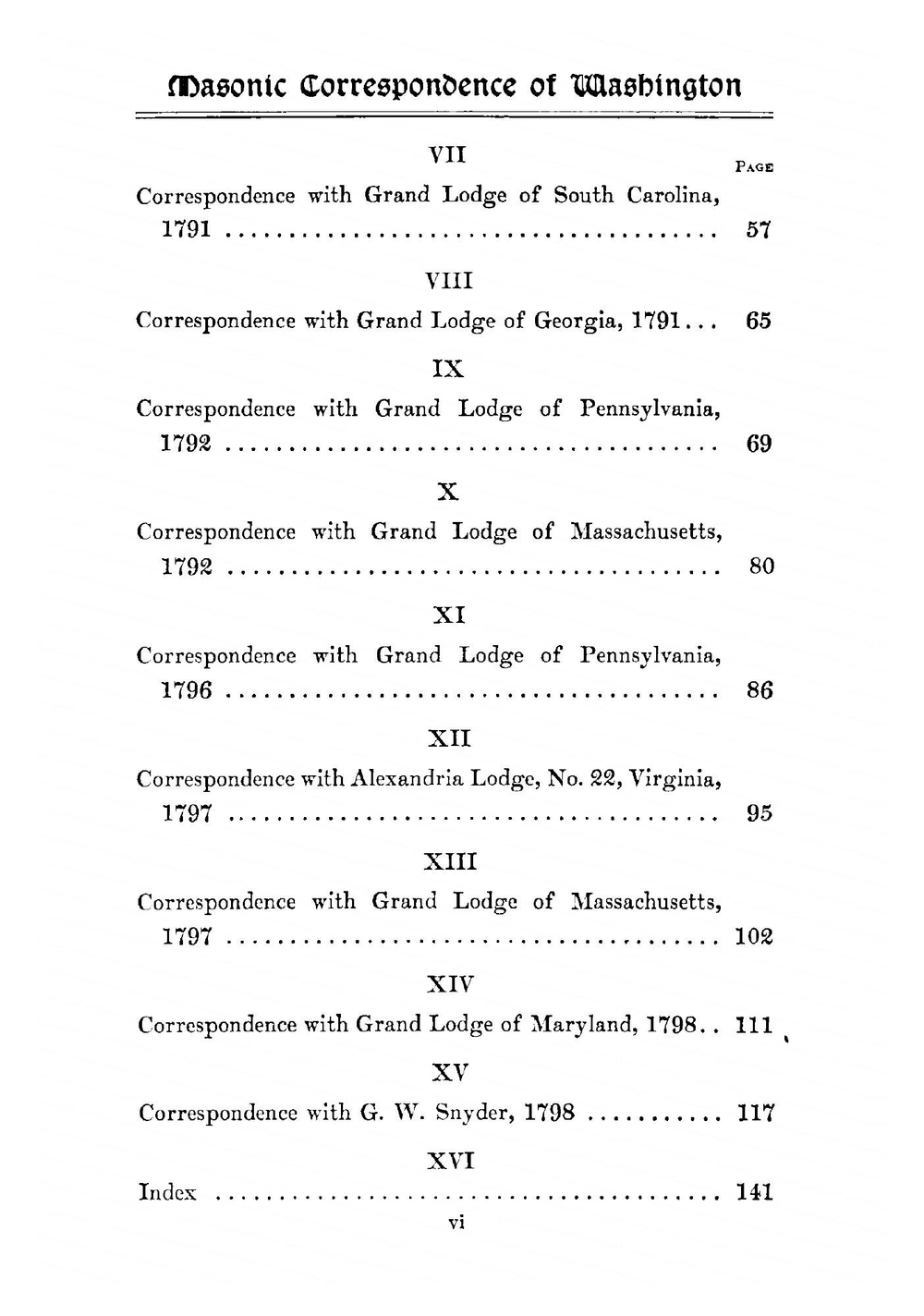 Washington's masonic correspondence as found among the Washington papers in the Library of Congress | George Washington
