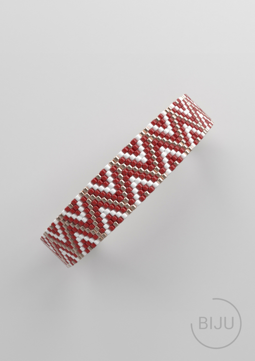 Схема PEYOTE, Схема браслета мозаичное плетение, узор из Miyuki Delica 11/0, файл PDF, №456