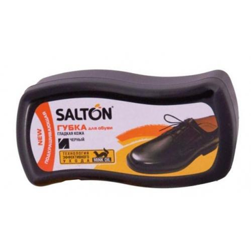 Губка д/обуви Salton Волна д/гладкой кожи,Черный