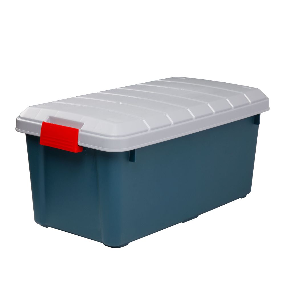 Ящик многофункц. особопрочный СЛЕДОПЫТ Expedition Box, 50 л, 700х360х320 мм, цв. зеленый/серый/3/