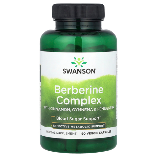 Swanson, Berberine Complex, 90 растительных капсул
