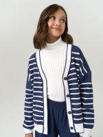 Кардиган для девочки в школу AT1010 сапфировый