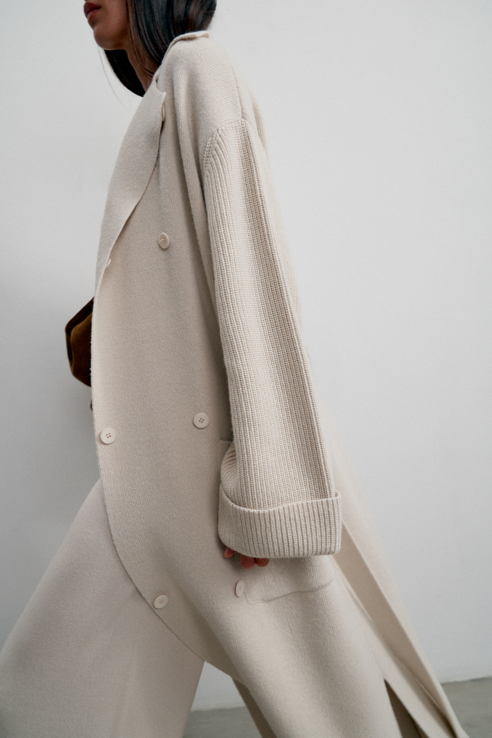 Кардиган-пальто SAHAR, жемчужный