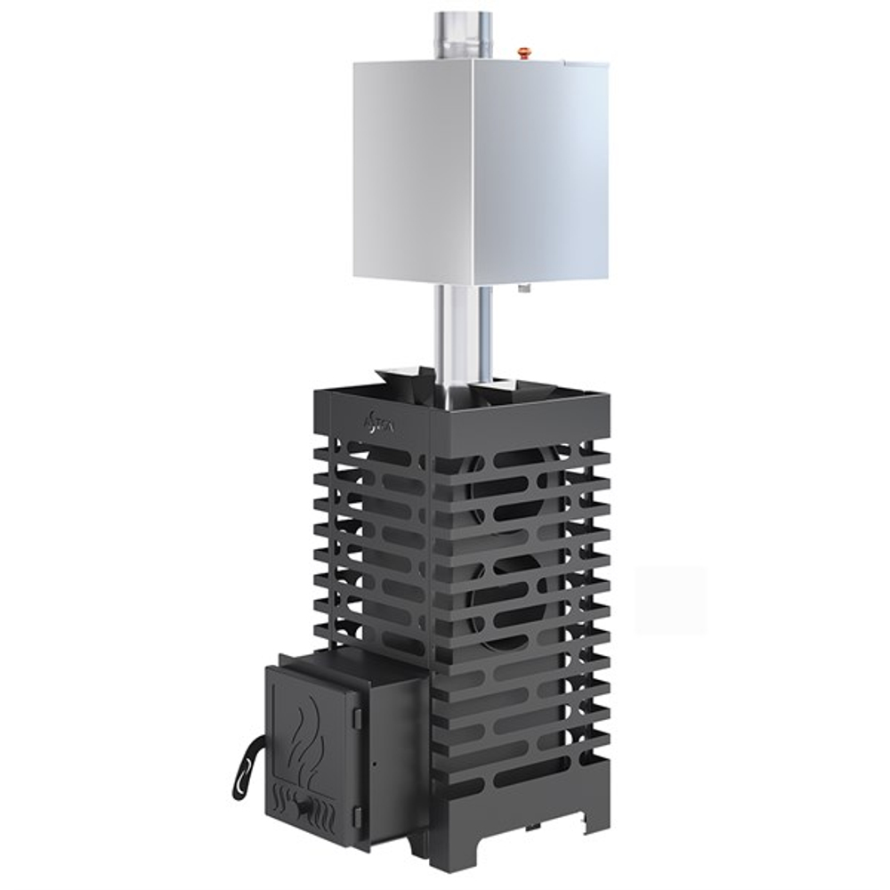 Печь для бани ASTON 20 с баком на трубе 50л Ø115 (AISI 439)