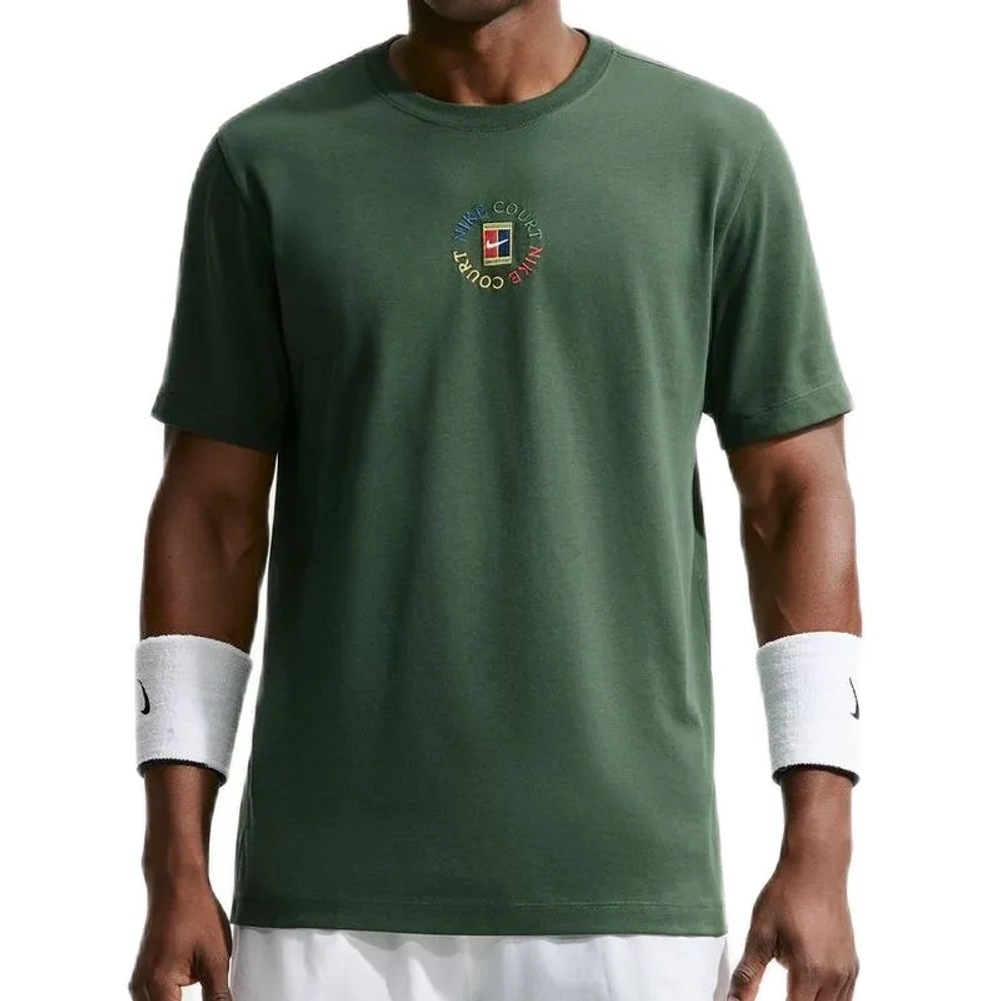 Теннисная футболка Nike Court Dri-Fit Heritage - fir