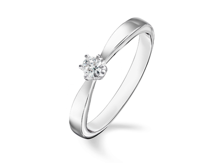 Помолвочное кольцо с бриллиантом