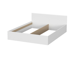 Токио кровать двойная универсальная 1,6 с основанием / Белый текстурный