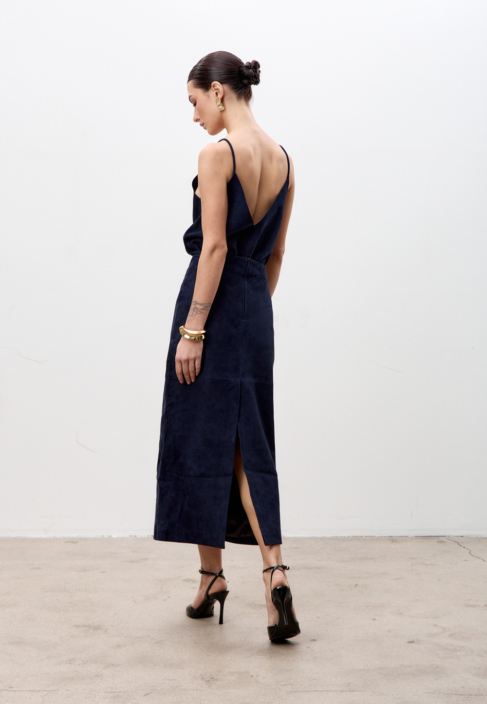 Юбка из натуральной замши