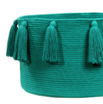 Корзина Lorena Canals Tassels Emerald (30 x Ø45 см)
