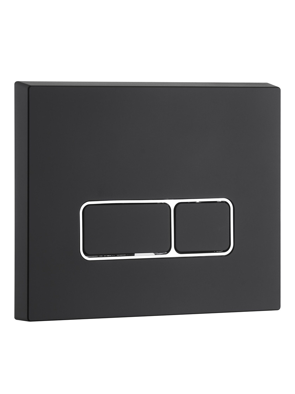 Кнопка черная матовая нажимная для инсталляции WeltWasser  WW MARBERG 410 SE MT-BL  10000010235  Квадратная