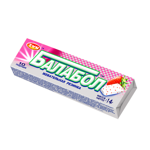 Жевательная резинка «БАЛАБОЛ» TM со вкусом клубники в виде драже ZVN TM 14г*20шт*30бл