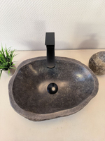 Раковина из речного камня RS-65954 46х33х16 из натурального камня