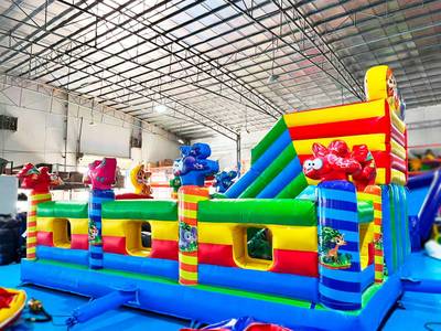 Надувной батут "Звериный мир" ПЛЮС 7*5*4.2 м