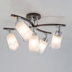 Citilux Фортуна CL156152 Люстра с поворотными плафонами Венге Хром