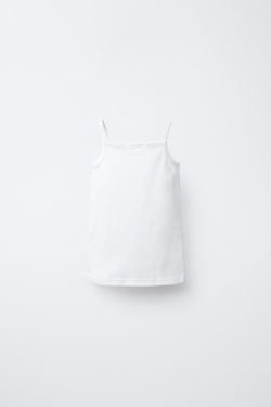 ZARA НАБОР ИЗ ТРЕХ ТОПОВ, БЕЛЫЙ