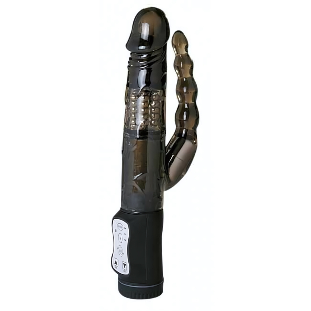 Вибратор двойной Dark Pleaser Dual Vibrator (Цвет: черный)