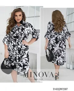 Платье 2507-черный Minova