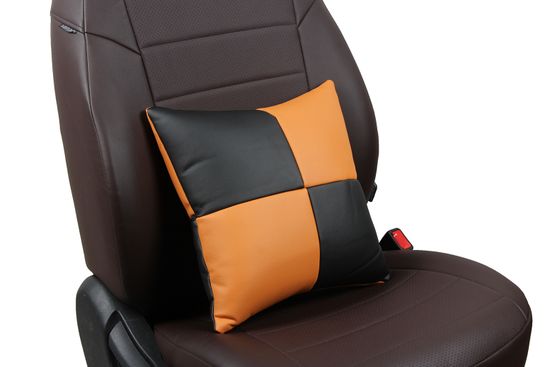 Автомобильная подушка в салон из экокожи