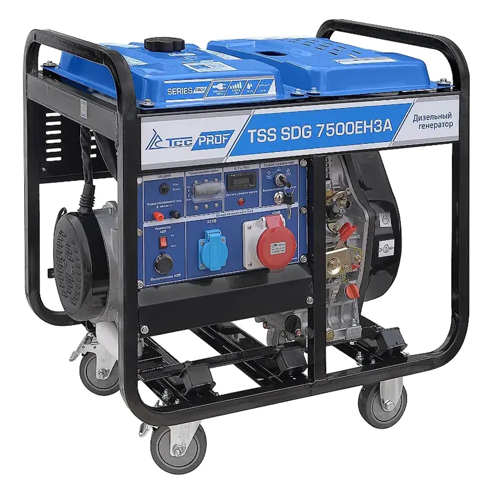 ТСС SDG 7500EH3A дизель генератор с блоком АВР ТСС С 9000D/400 100027/190034