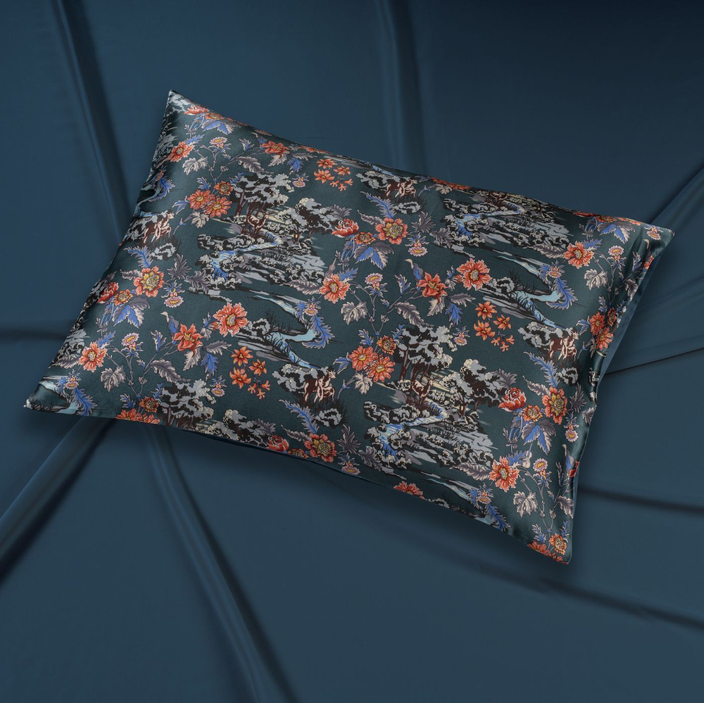 Наволочка 50x70 Mollen Заря темно-бирюзовая хлопковая