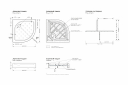Акриловый душевой поддон Classic Black N