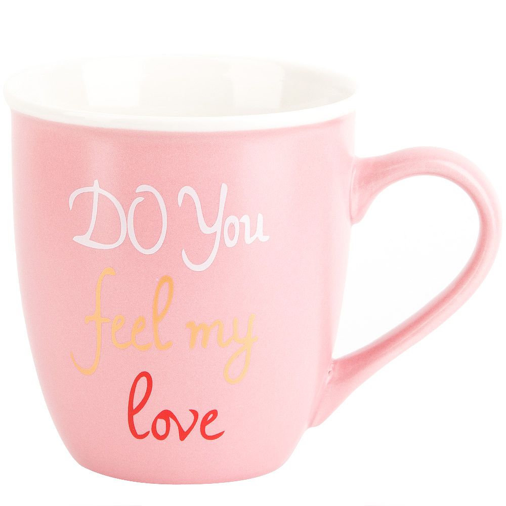 Кружка фарфоровая "You+me" v=360мл. (4вида) (min12) (транспортная упаковка)