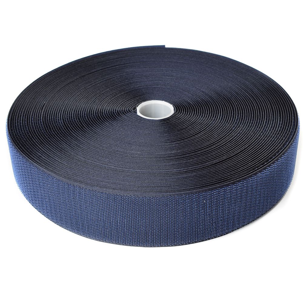 Липучка нейлоновая, 50мм, темно-синий