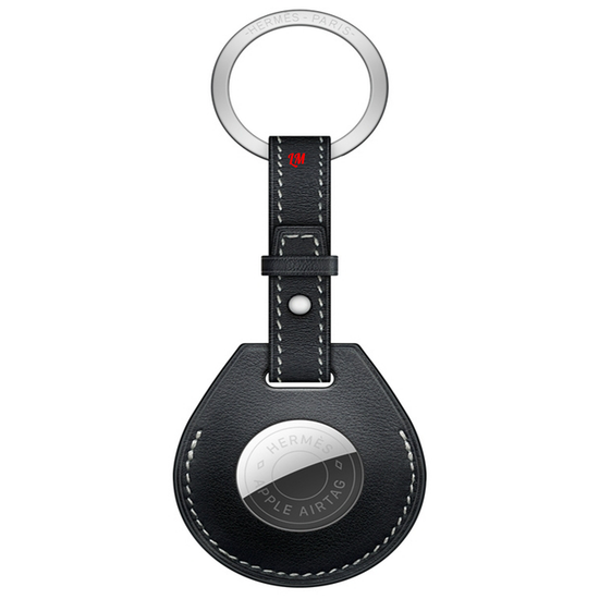 Умный брелок Apple AirTag Hermes с кольцом для ключей Чёрный