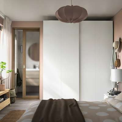 Шкаф-купе PAX HASVIK IKEA (белый)  220*45*240