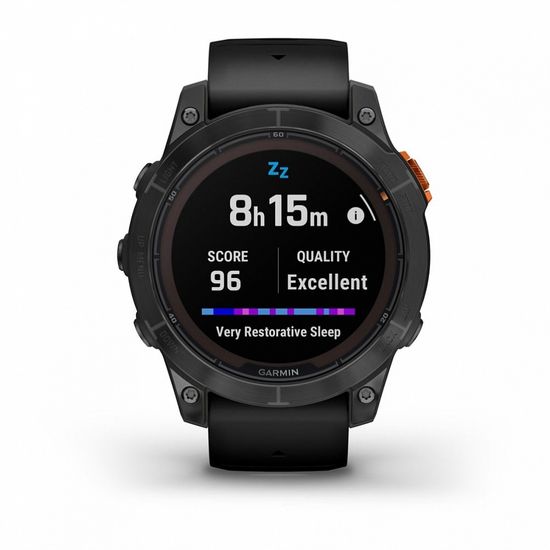 Умные часы Garmin Fenix 7 Pro Solar Edition серый с черным ремешком