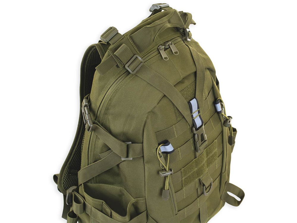 Рюкзак ShotTime городской Basic 25л, полиэстер 900D, MOLLE, олива, ST-BP-702 0-OD