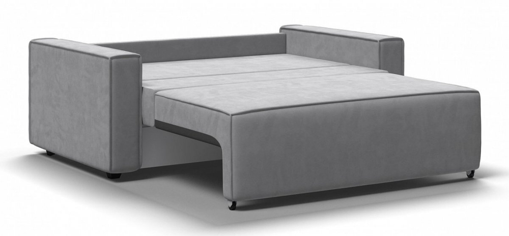 Диван Норд двухместный Велюр Монолит сталь