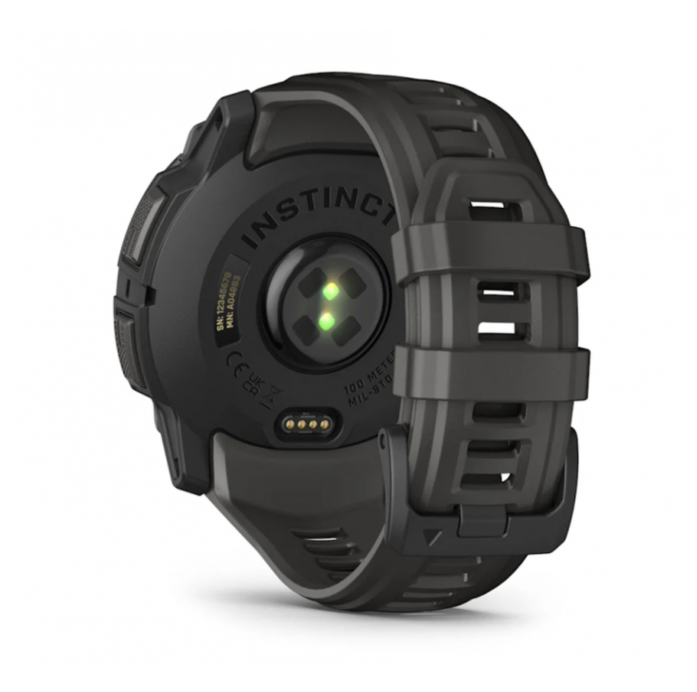 Умные часы Garmin Instinct 3 50mm Amoled Black with Charcoal Silicone 010-03020-40