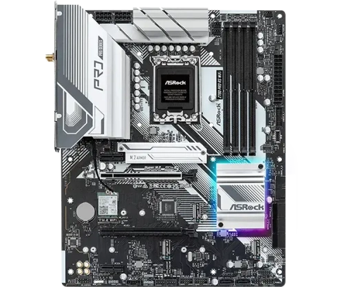Материнская плата ASRock Z790 PRO RSМатеринская плата ASRock Z790 Pro RS WiFi (90-MXBL50-A0UAYZ) WIFI LGA1700 4xDDR5 8xSATA RAID 4xM.2 HDMI DP eDP ATX