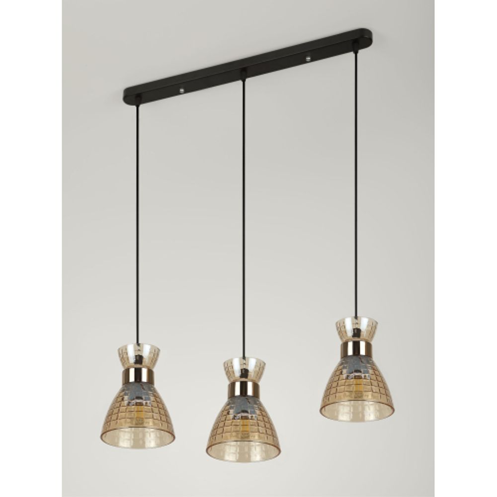 Светильник подвесной (подвес) Rivoli Iris 9186-203 3хЕ27 60 Вт модерн | Rivoli