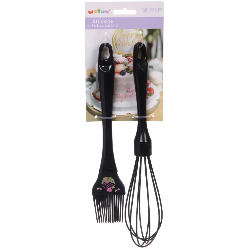 Набор кулинарный (кисточка 22,2*4см+венчик 25,5*5см) «Cupcake time»