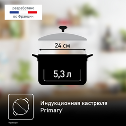 Кастрюля с крышкой Tefal Primary 18 см 2,1 л E3084374