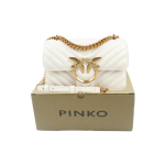 Сумка Pinko Love Icon Quilted Chain Sheepskin Shoulder Bag Mini White, 1P22UL-A03Z-Z14Q