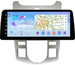 Магнитола для KIA Cerato 2 2008-2013 (климат, рамка серебро) - FarCar монитор 12.3" 2K QLED на Android 14, TS10, CarPlay, 4G SIM-слот