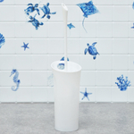 Ерш для туалета "Vogue" с подставкой, белый