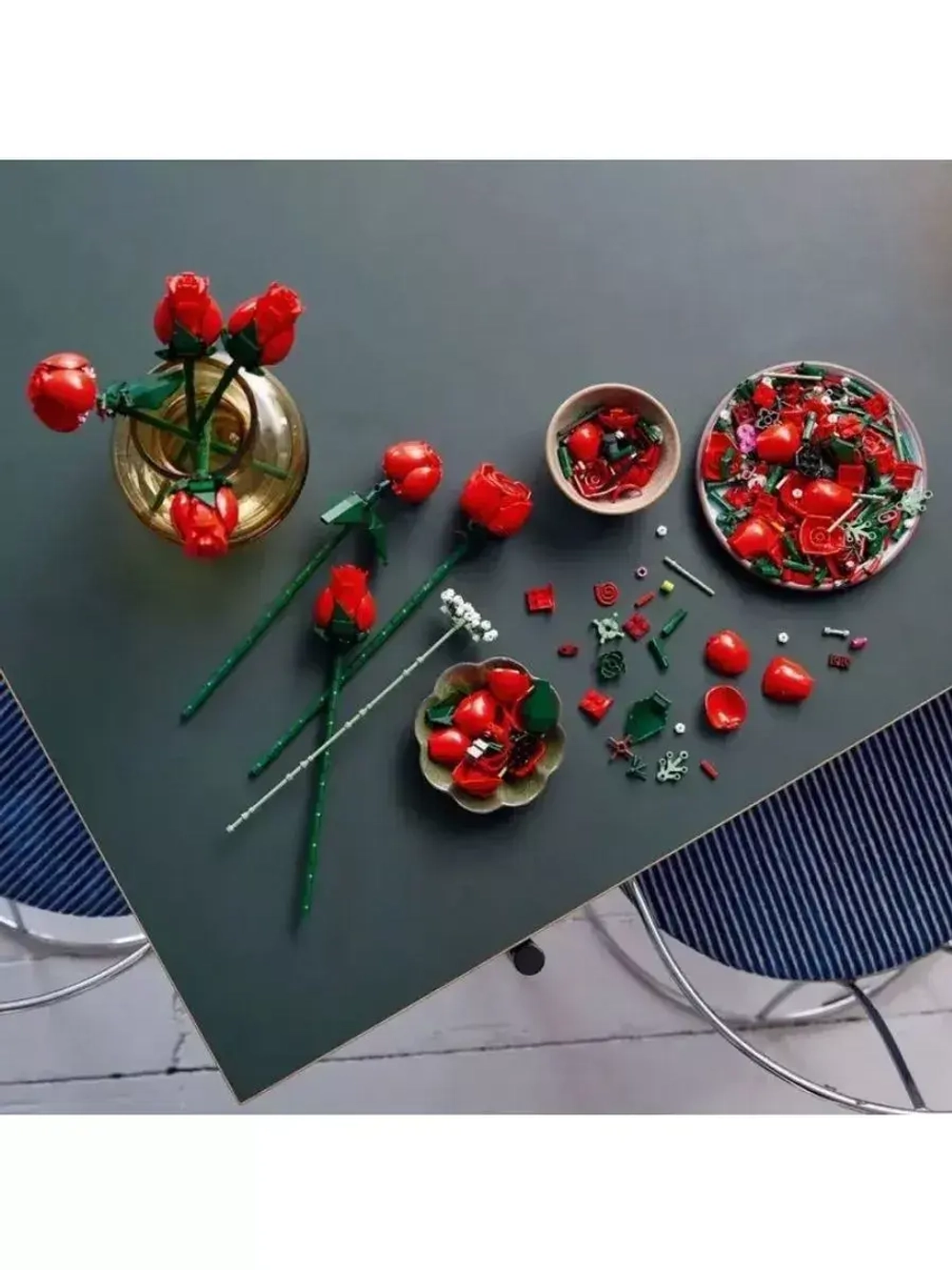 Конструктор Букет роз цветы 822 детали