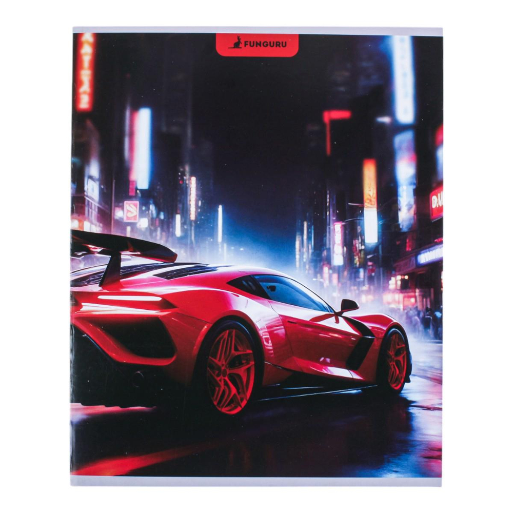 Тетрадь А5 48л клетка 98% (Funguru), микс цветов (комплект 3 шт)