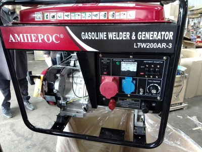 Бензиновый сварочный генератор 200А АМПЕРОС LTW200AR-3 с трехфазным выходом