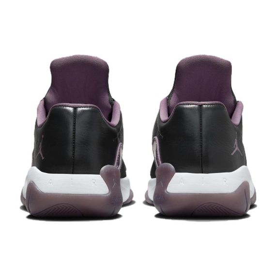 Jordan Air Jordan 11 Винтажные баскетбольные кроссовки Низкие Топы Черно-фиолетовые Женские