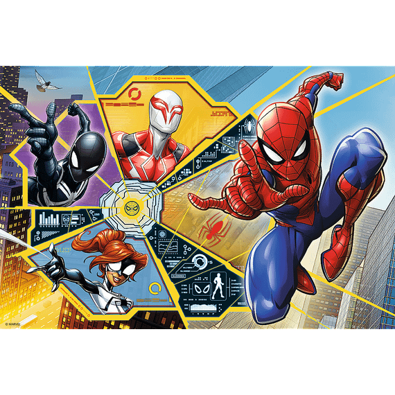 Pazl / Пазлы / Puzzles - "60" - On the web / Disney Marvel Spiderman