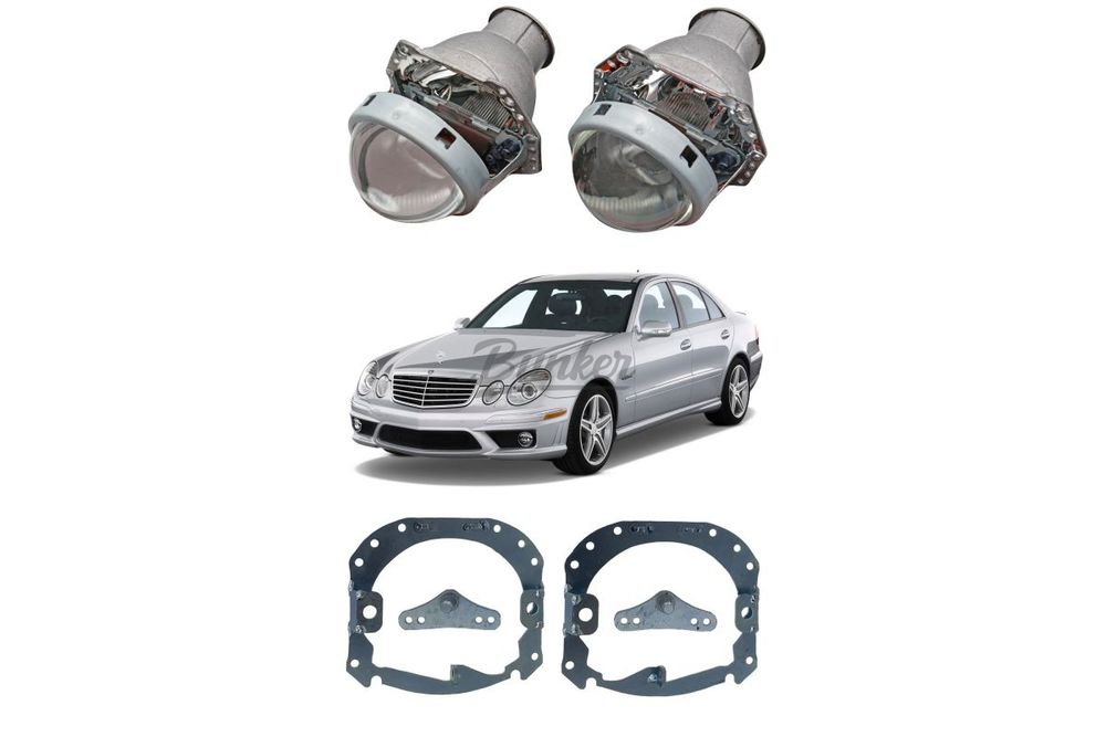 Готовый комплект для замены штатных линз Mercedes-Benz E-Class W211 2002-2009 Hella 2 AFS