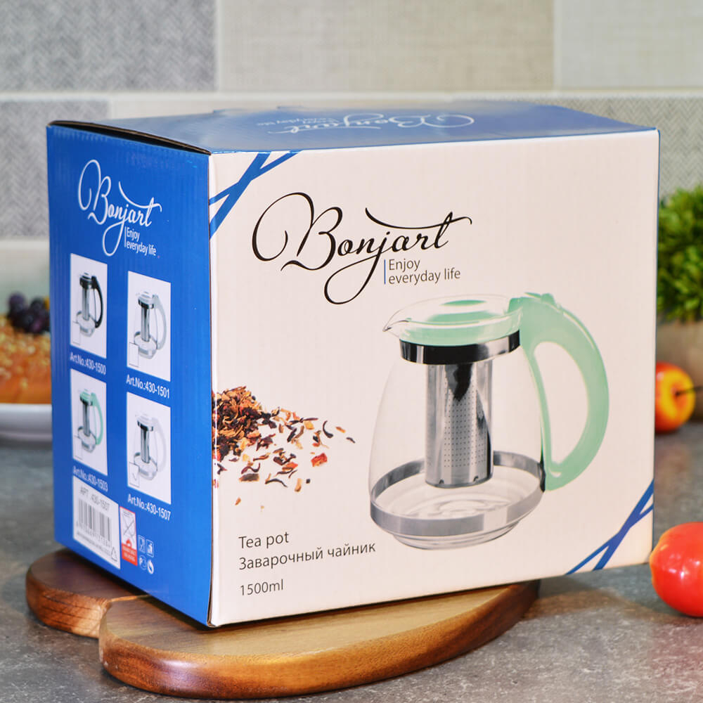 Чайник заварочный 1,5л белый, 430-1507