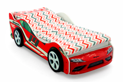 Кровать-машина Бельмарко Супра красная