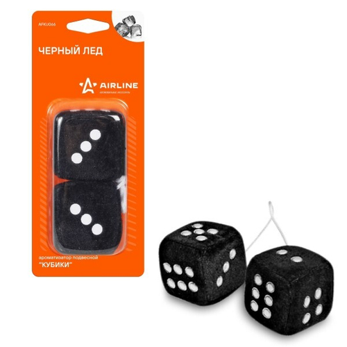 Ароматизатор подвесной  Кубики  Черный лед (AIRLINE)