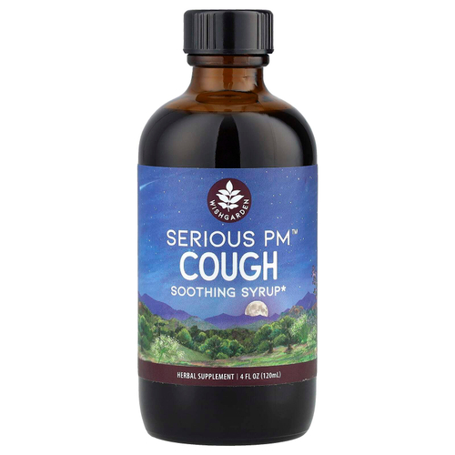 WishGarden Herbs, Serious PM™ Cough, ночной успокаивающий сироп от кашля, 120 мл (4 жидк. унции)